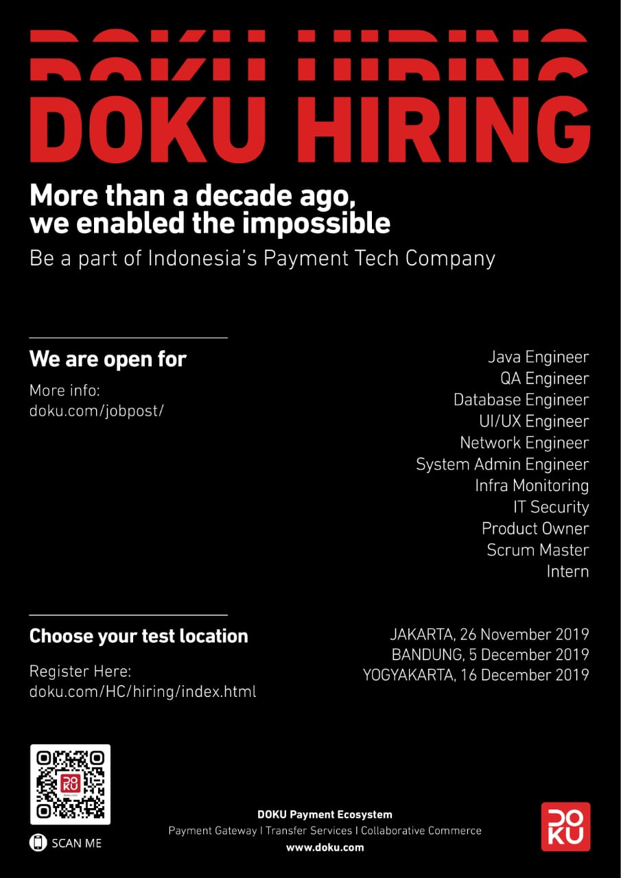 [Lowongan] DOKU HIRING
