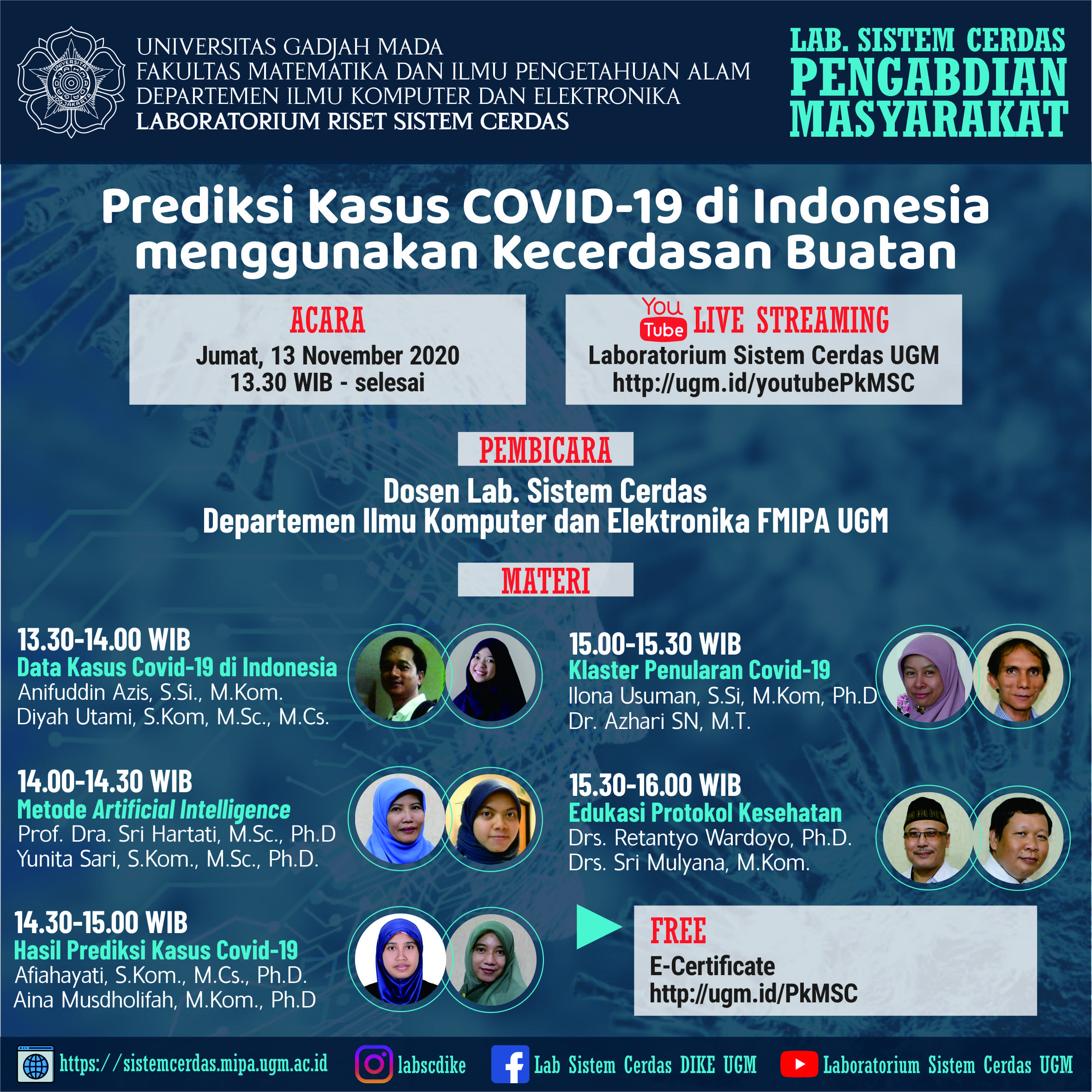 [Online Seminar 13 Nov 2020] Prediksi Kasus Covid-19 menggunakan Kecerdasan Buatan