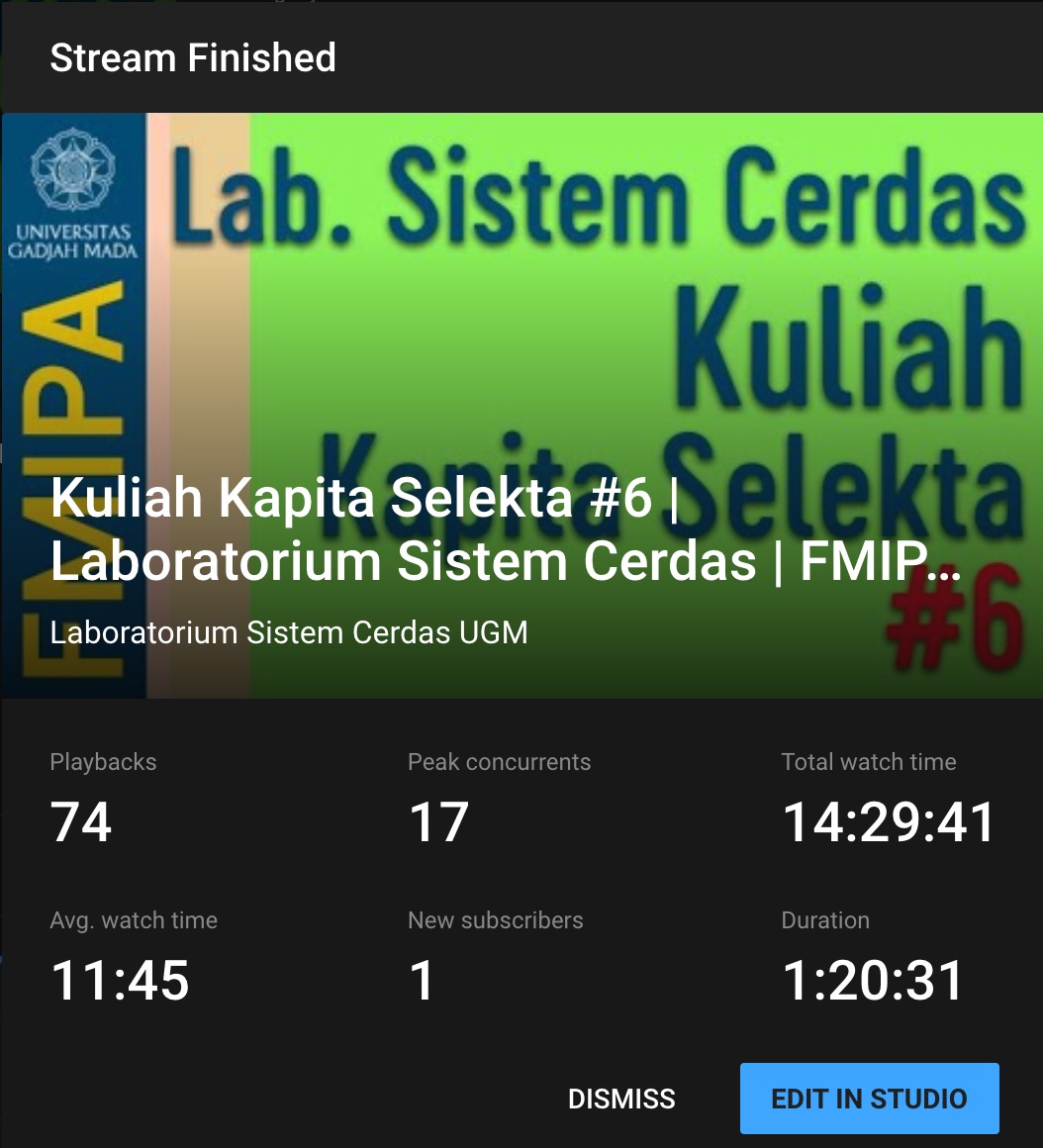 Kuliah Kapita Selekta Sistem Cerdas #6 Social Media Analytics for UMKM