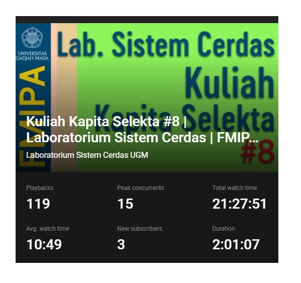 Kuliah Kapita Selekta Sistem Cerdas #8 Machine Learning in Android Apps Development