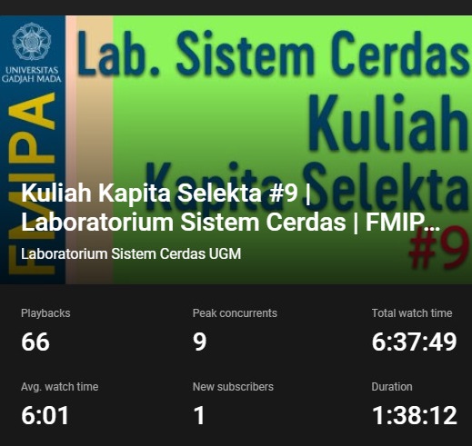 Kuliah Kapita Selekta Sistem Cerdas #9 [Share Experience] BRI Data Hackathon Winner