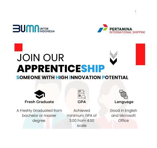 [Magang] Program Apprentice-SHIP (Someone with High Innovation Potential) PT Pertamina International Shipping