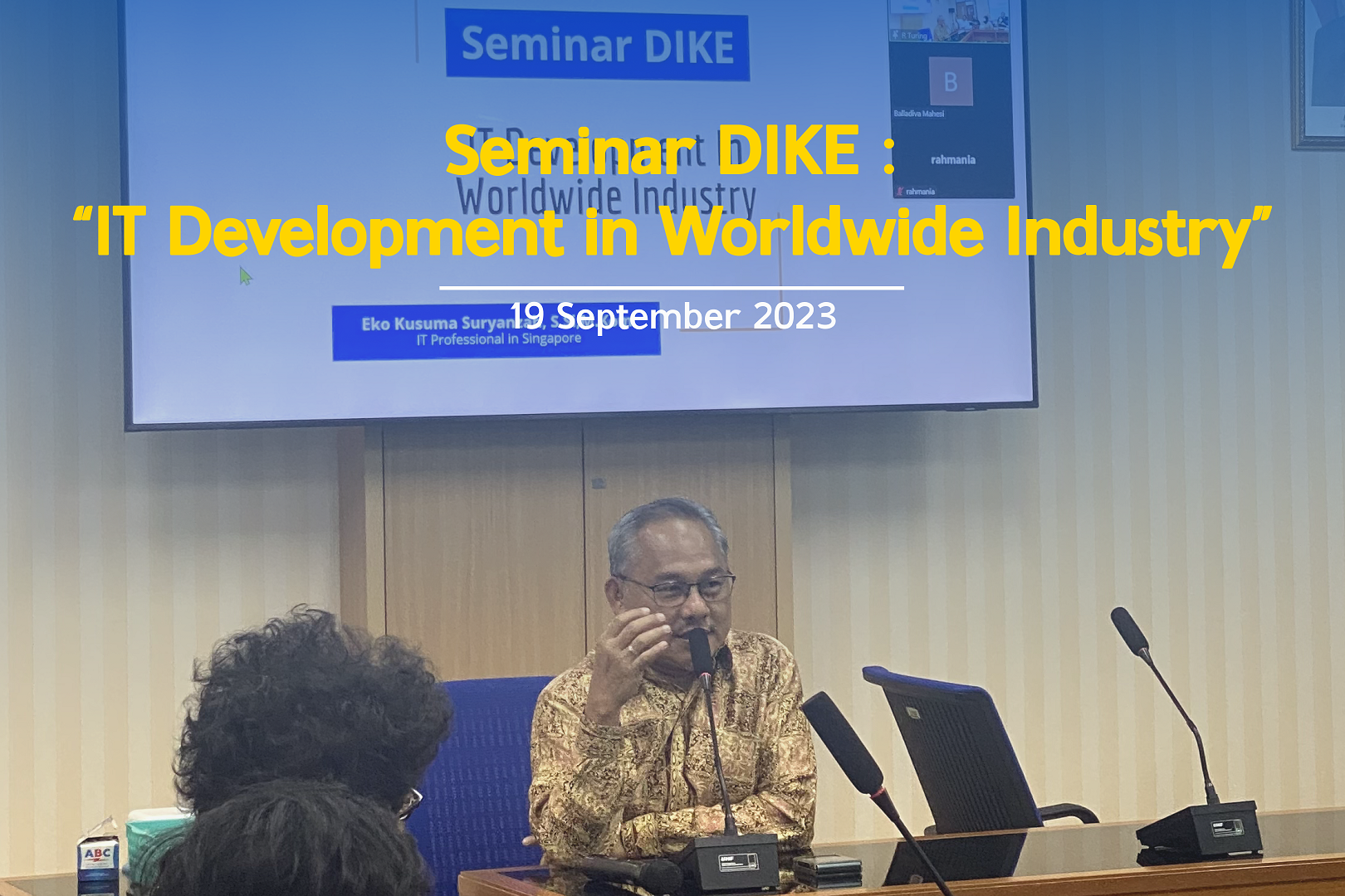 Seminar DIKE 2023 “IT development in Worldwide industry”