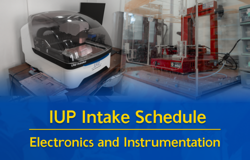 Electronics and Instrumentation IUP Intake 2025