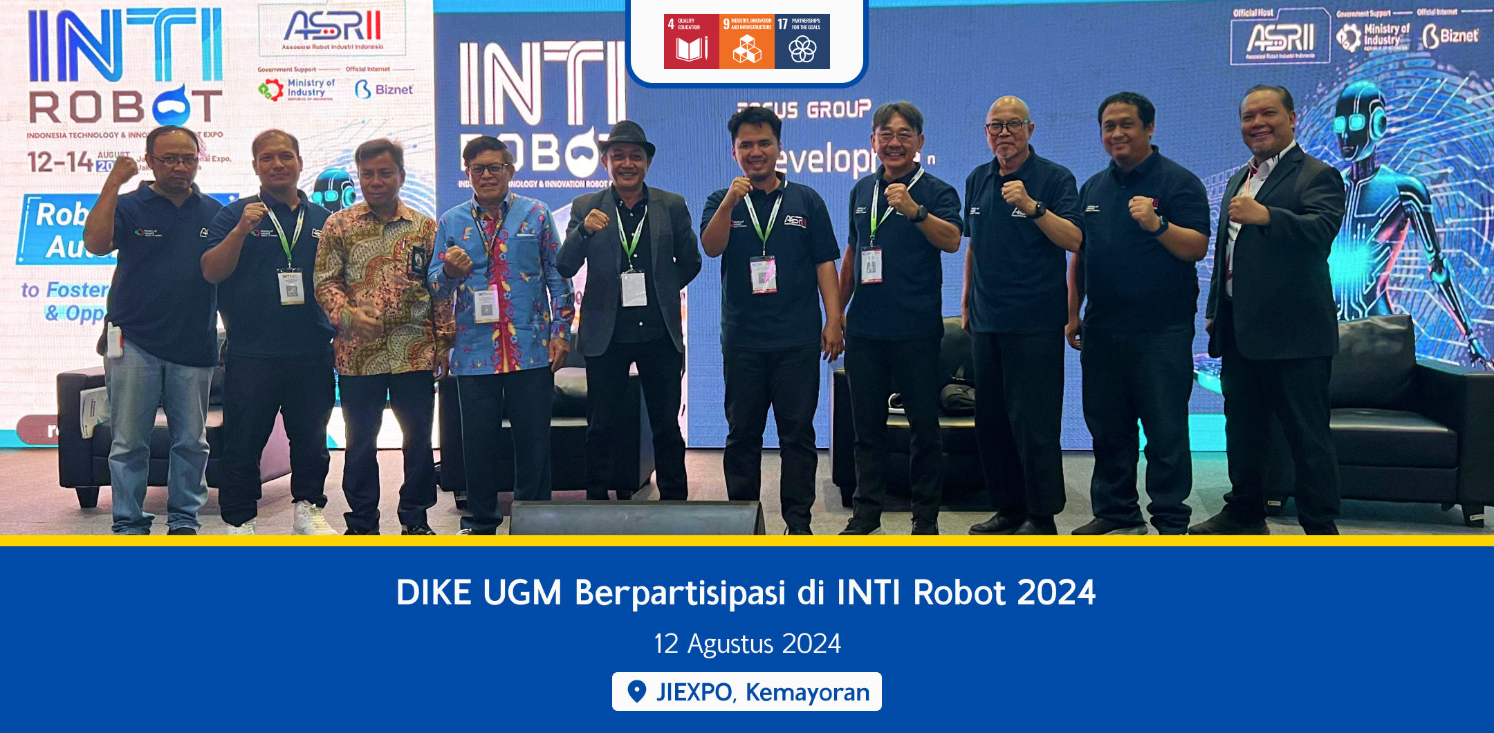 DIKE UGM Berpartisipasi di INTI Robot 2024