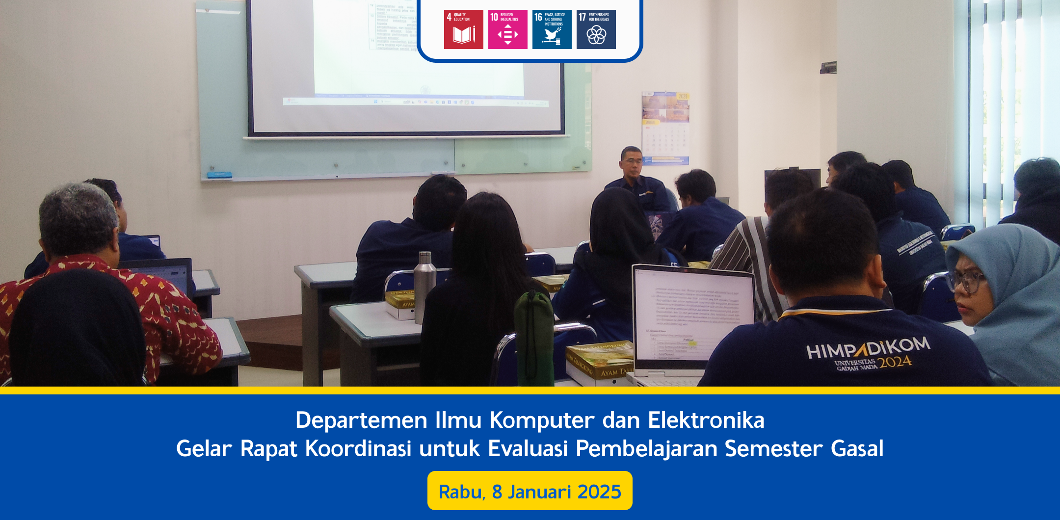 Departemen Ilmu Komputer dan Elektronika Gelar Rapat Koordinasi untuk Evaluasi Pembelajaran Semester Gasal