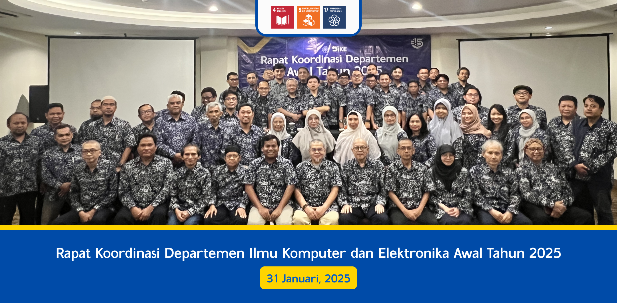 Rapat Koordinasi Departemen Ilmu Komputer dan Elektronika Awal Tahun 2025