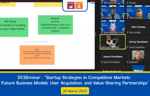 DCSEminar : “Startup Strategies in Competitive Markets: Future Business Models, User Acquisition, and Value-Sharing Partnerships”