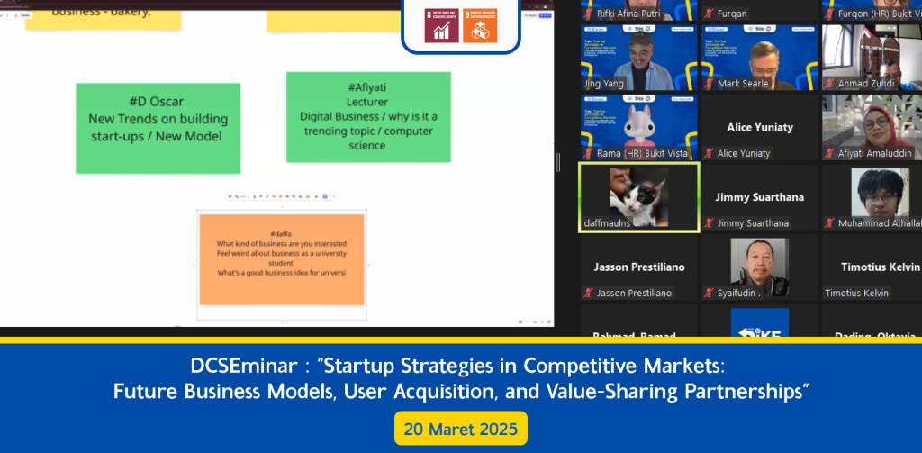 DCSEminar : “Startup Strategies in Competitive Markets: Future Business Models, User Acquisition, and Value-Sharing Partnerships”
