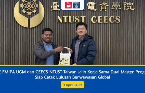 DIKE FMIPA UGM dan CEECS NTUST Taiwan Jalin Kerja Sama Dual Master Program, Siap Cetak Lulusan Berwawasan Global