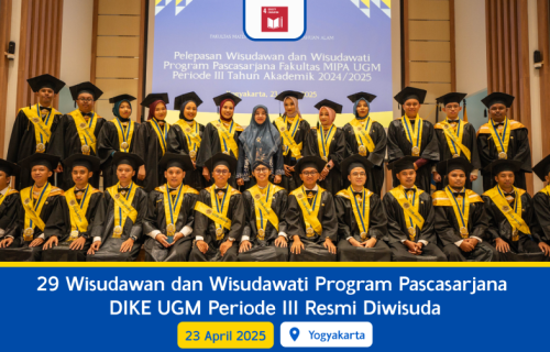 29 Wisudawan dan Wisudawati Program Pascasarjana DIKE UGM Periode III Resmi Diwisuda