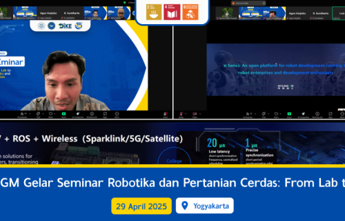 DIKE UGM Gelar DCSEminar #4 dengan Topik Seminar Robotika dan Pertanian Cerdas: From Lab to Land