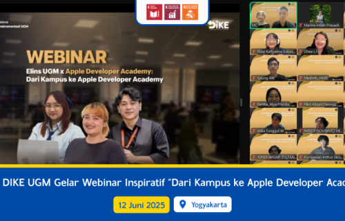 HMEI DIKE UGM Gelar Webinar “Dari Kampus ke Apple Developer Academy”
