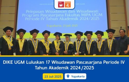 DIKE UGM Luluskan 17 Wisudawan Pascasarjana Periode IV Tahun Akademik 2024/2025