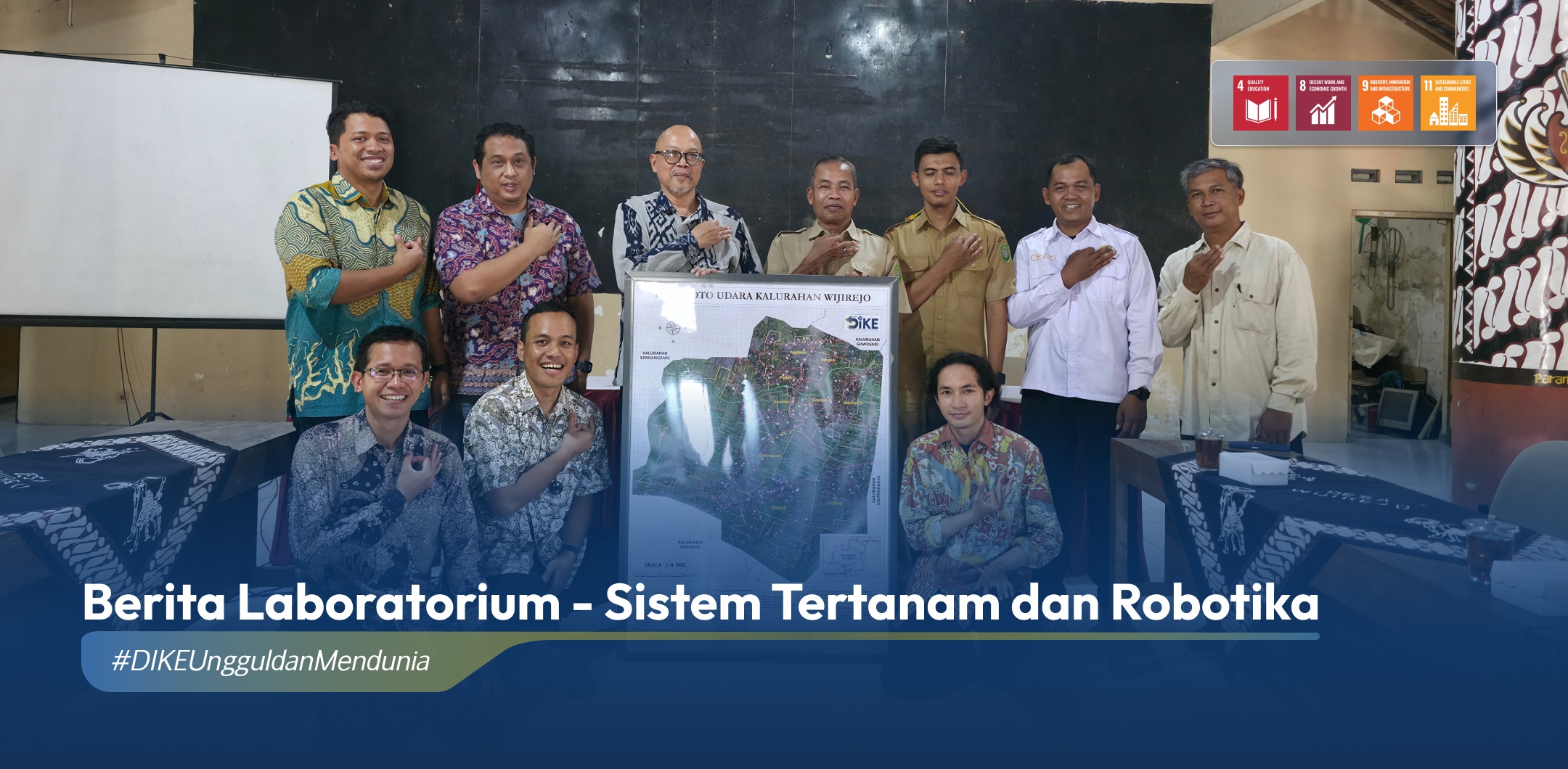 Laboratorium Sistem Tertanam dan Robotika DIKE UGM Implementasikan Teknologi Drone untuk Pemetaan Digital di Kalurahan Wijirejo, Bantul