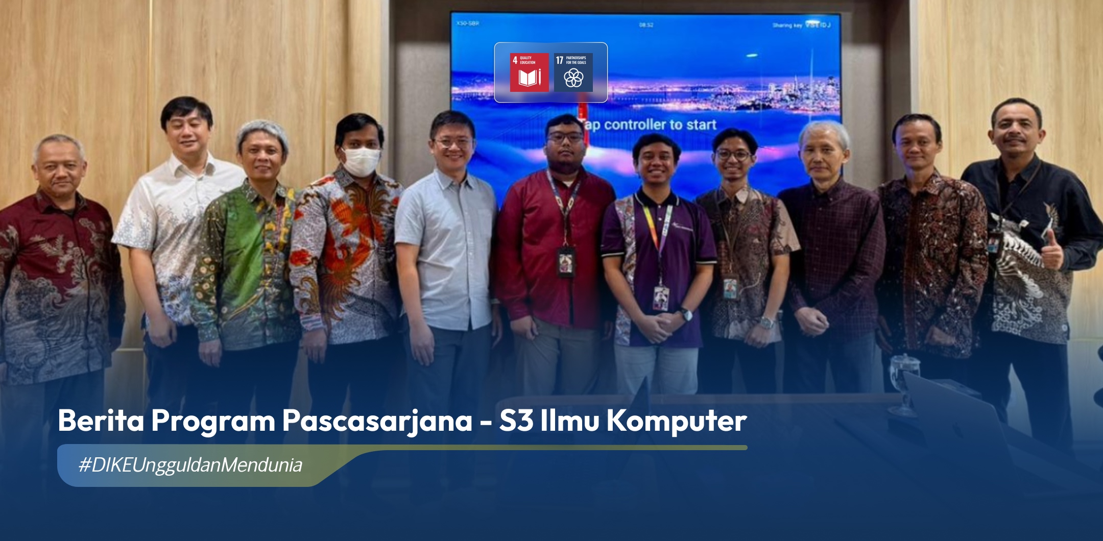 Program Doktor Ilmu Komputer DIKE UGM Laksanakan Monitoring dan Evaluasi Kerja Sama UGM-BINUS