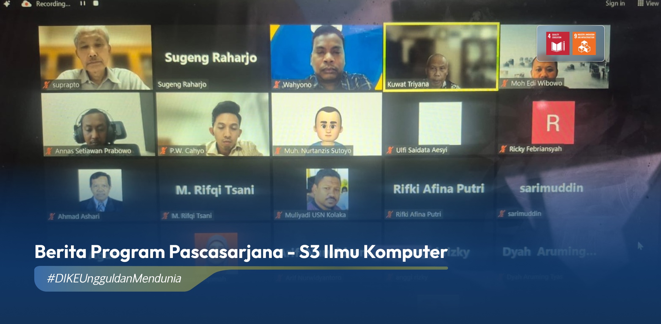 Program Doktor Ilmu Komputer DIKE UGM Selenggarakan Program Pra-Doktoral Batch 4