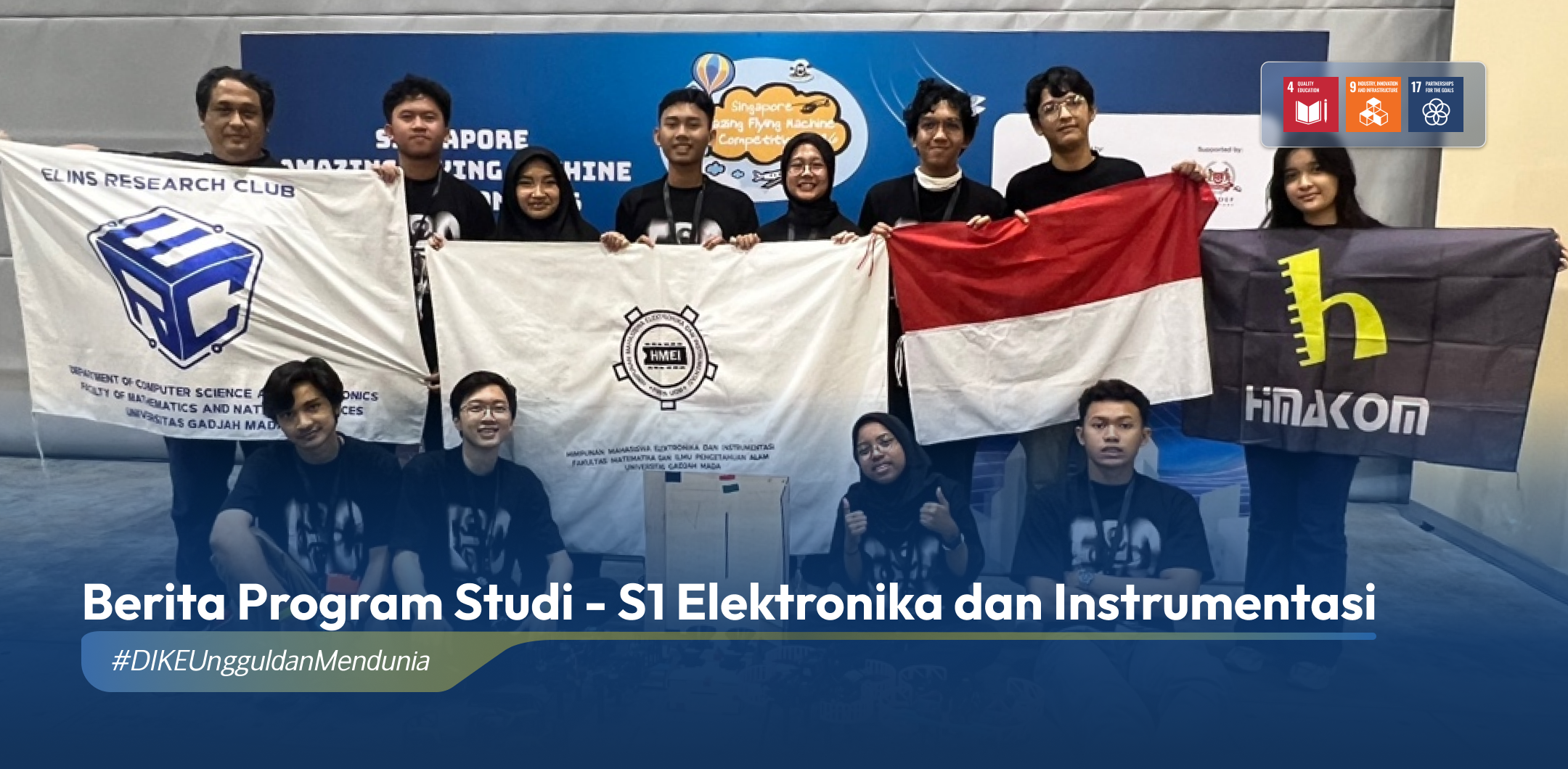 Tim ERC DIKE UGM Kembali Unjuk Inovasi UAV pada Ajang SAFMC 2026 di Singapura