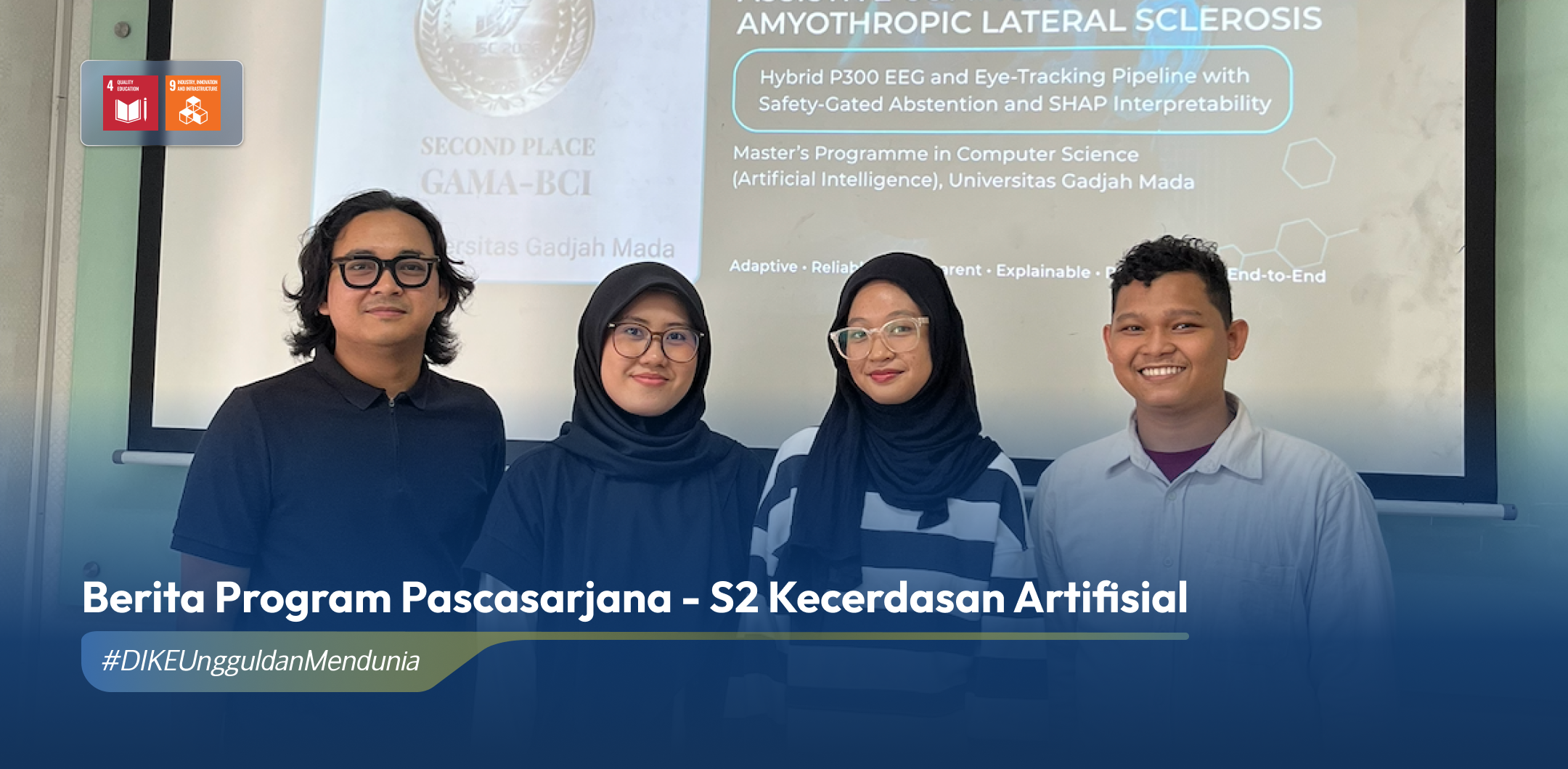 Raih Juara Kedua IDSC 2026, Tim GAMA-BCI MKA DIKE UGM Kembangkan AI pada Sistem Komunikasi Pasien ALS