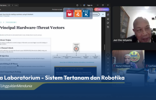 Kepala Lab STR DIKE UGM Prof. Jazi Paparkan Peran Industri Semikonduktor dalam Pengamanan Hardware di Webinar MISI #060