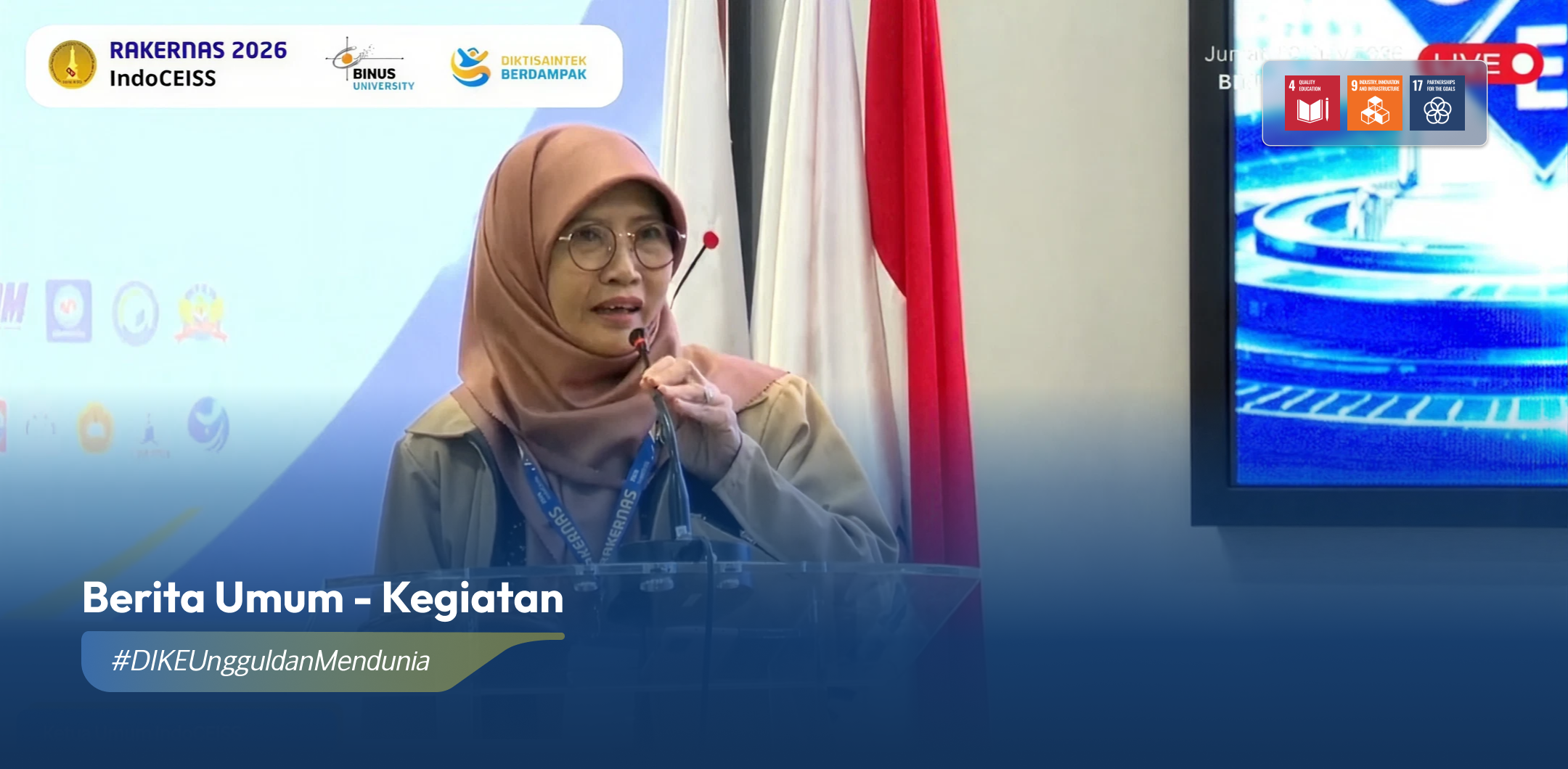 Partisipasi Dosen DIKE UGM Dorong Akselerasi Mutu Pendidikan Tinggi pada Rakernas dan Bimtek IndoCEISS 2026