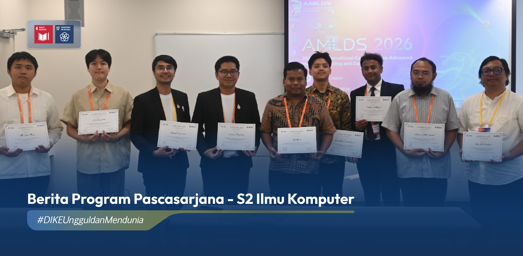 Raih Outstanding Paper Award, Delegasi DIKE UGM Unjuk Inovasi pada Konferensi AMLDS 2026 di Jepang