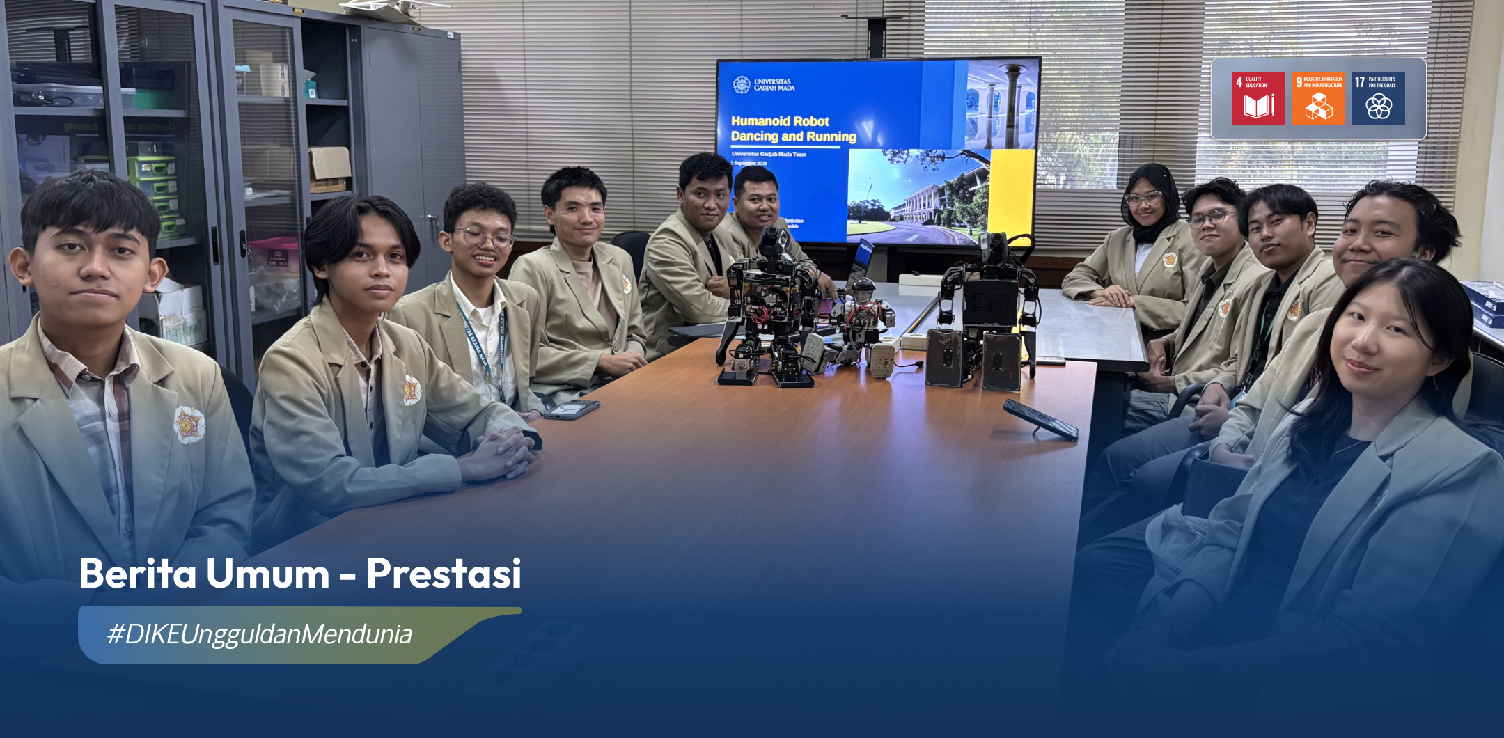 Tim Mahasiswa DIKE UGM Borong Tiga Gelar Juara pada Kompetisi Robotik HVAC 2026 Jepang