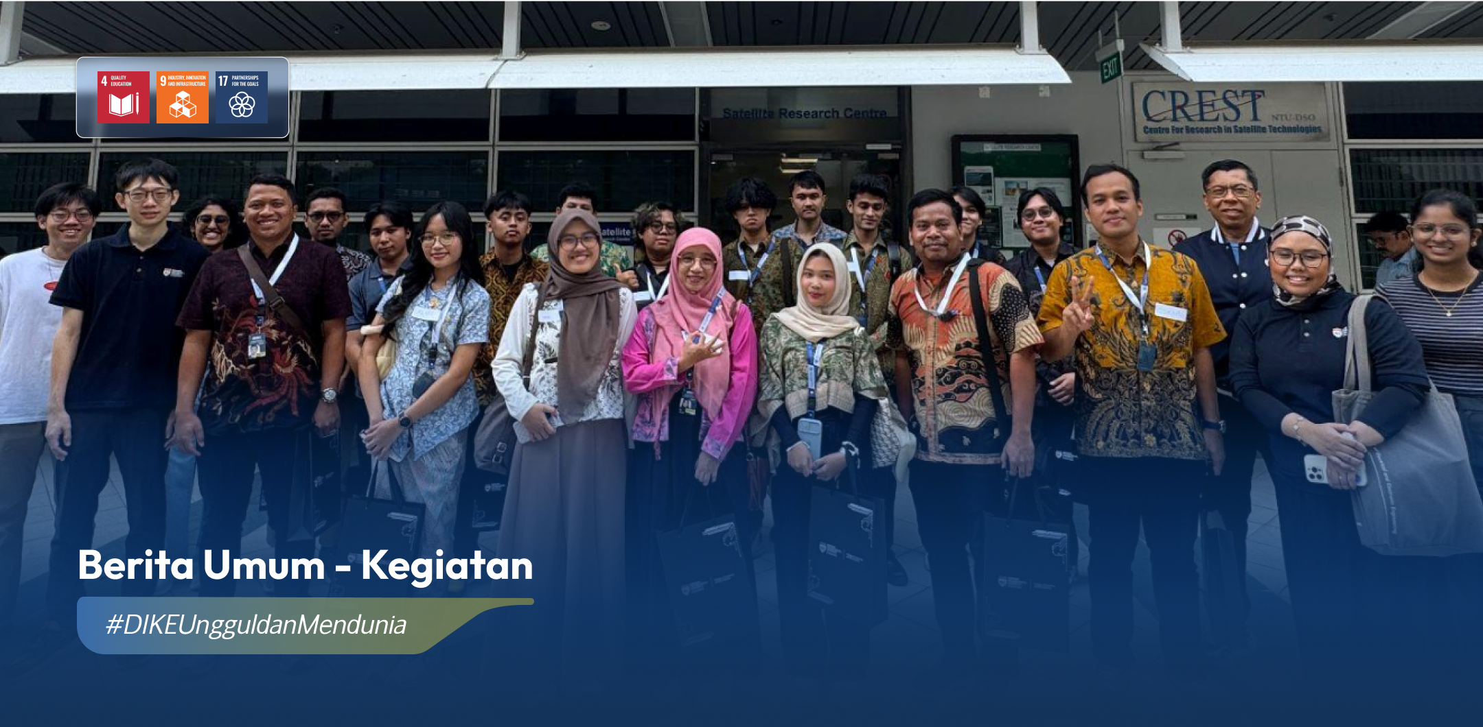 Dari AlgoGPT hingga Satelit, Mahasiswa DIKE UGM Belajar Riset di NTU Singapore