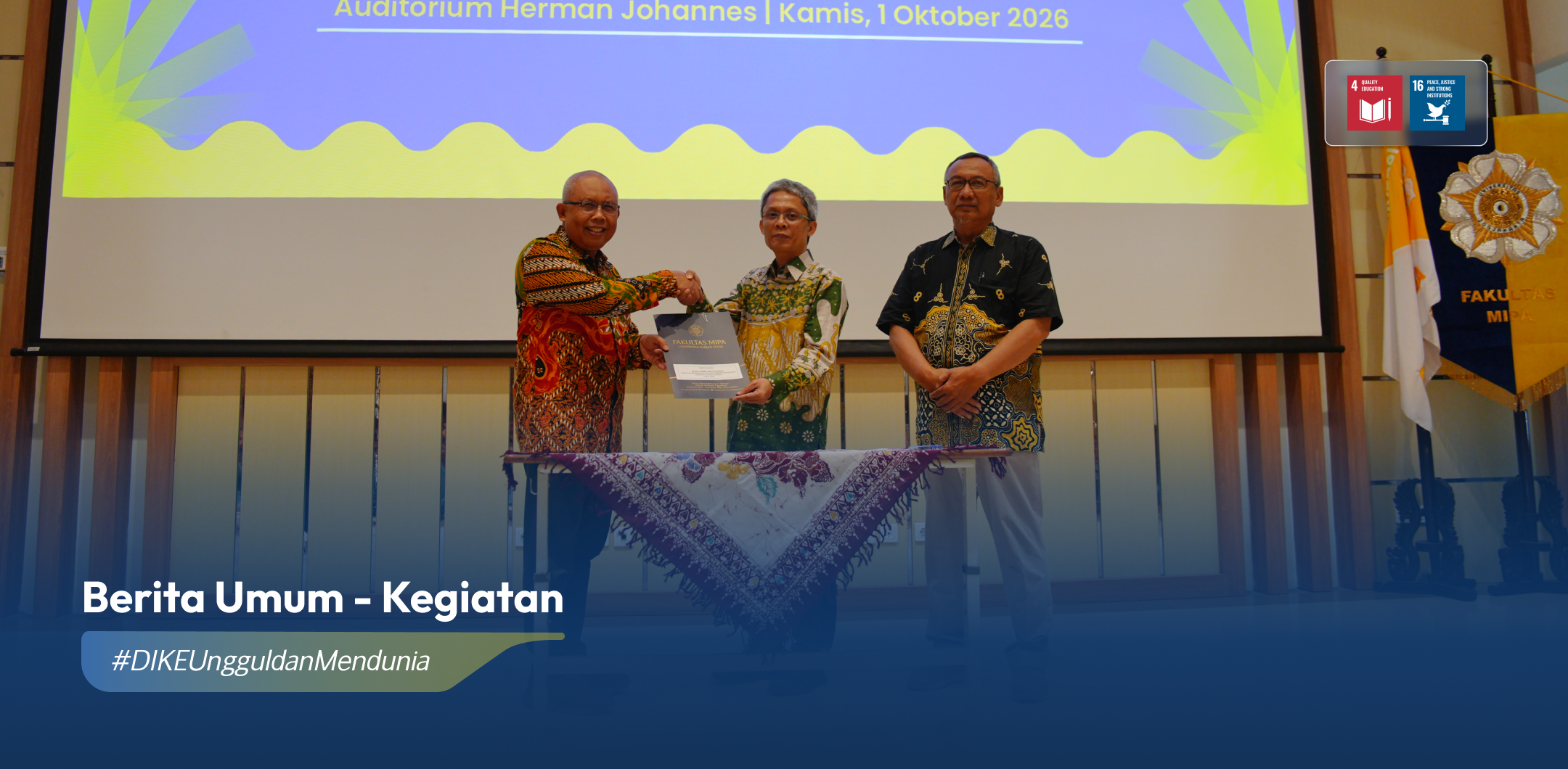 Guru Besar DIKE UGM Prof. Reza Pulungan Resmi Dilantik Sebagai Dekan FMIPA Periode 2026-2031